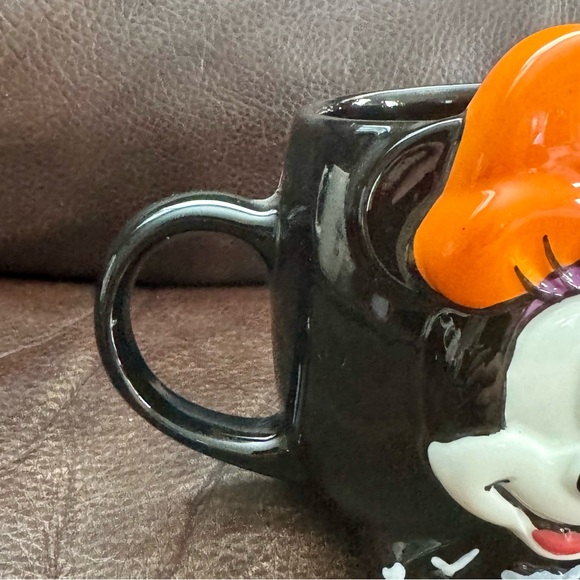 Minnie Mouse Skeleton Hand Painted Disney Halloween Mug - Picture 4 of 9